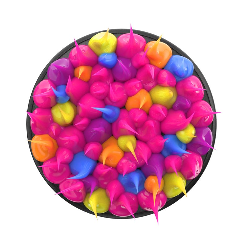 Spiky Pink Acid — Adhesive PopGrip image number 1